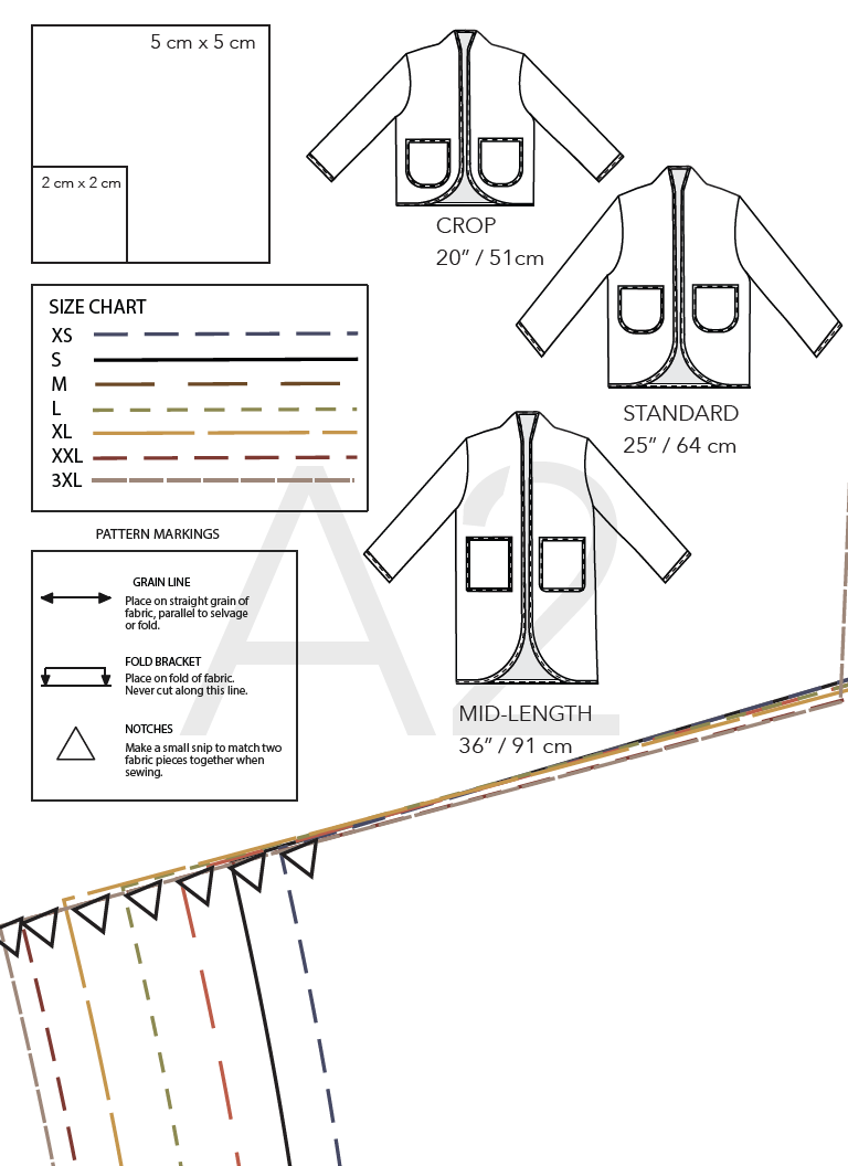 Quilt Coat PDF Sewing Pattern & Instruction Booklet - The Coast Coat